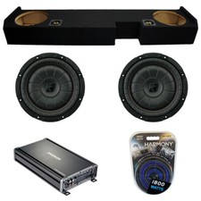 Ford F-250 F-350 01-14 Kicker 43CVT104 10" 700W 4 Ohm Dual Sub Box CX1200.1 Amp