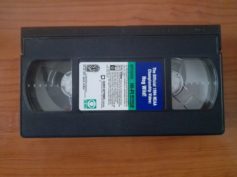 Hog Wild! The Official 1994 NCAA Championship Video Original VHS Cassette - Image 3 of 4