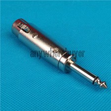 ONE XLR Female Adapter to 1/4" Single Track TRS Connector NEW