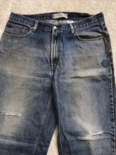 Men’s Levi’s Jeans “560” Comfort Fit Very Broken In Cotton Red Tab 38/30