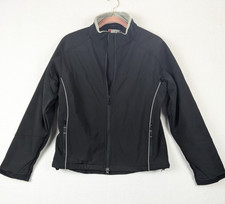 Clique Womens Zipper Jacket Lined Size M Polyester Blend Black