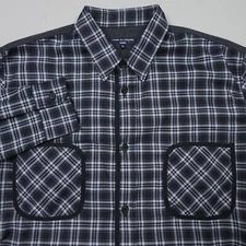 Comme Des Garcons Homme Check Grosgrain Trim Check Shirt AD2022 Made In Japan L