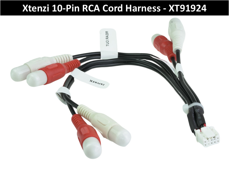 Xtenzi XT91924 10Pin RCA Harness Cord For Alpine ILXF509,ILX507