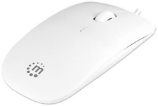 Manhattan Mini Mouse Ottico USB Silhouette Cavo 1,2m Bianco