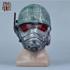 Latex Mask Halloween Headgear Funny Soldiers Face Shield Party Props Cool Gift