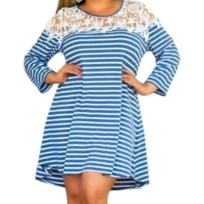 umgee blue and white dress Umgee Landscape Print Maxi Dress – Turquoise & Tangerine main image 0