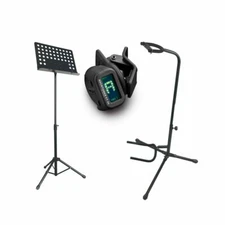 Zoundhouse Beginner Bundle 48: Orchestra Stand + Guitar Stand + Clip-On Tuner