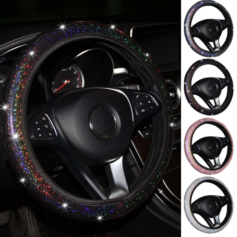 Bling Car Steering Wheel Cover Shining Car Accessories Universal