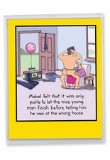 1 Big Funny Birthday Greeting Card - Strippergram J5552BDG