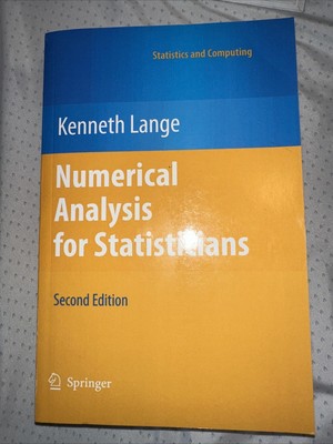 Numerical Analysis for Statisticians 2e by Jenneth Lange-PB