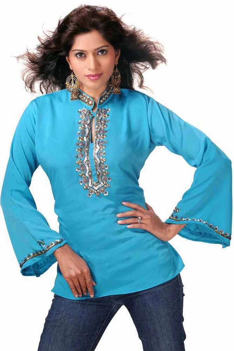 Long kurti hot sale with full sleeves