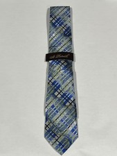 Mens St Patrick Blue Green Paisley Pattern Tie With Matching Pocket Square NEW