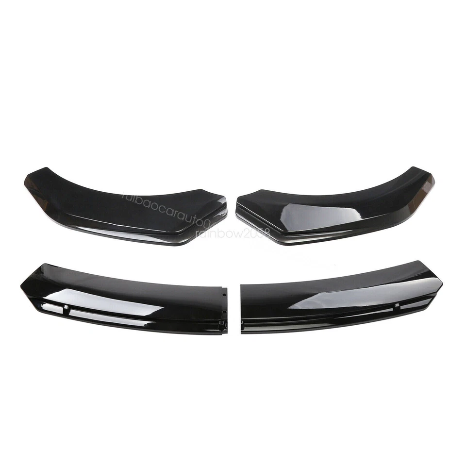 For Bentley Continental Glossy Black Car Front Bumper Lip Splitter Lower Chin Foto 3 de 4