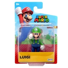 Jakks Pacific World of Nintendo Super Mario LUIGI 3" Mini Figure NEW '24 Wave 43