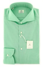 Luigi Borrelli Green Shirt - Slim - EV06S25450NA35