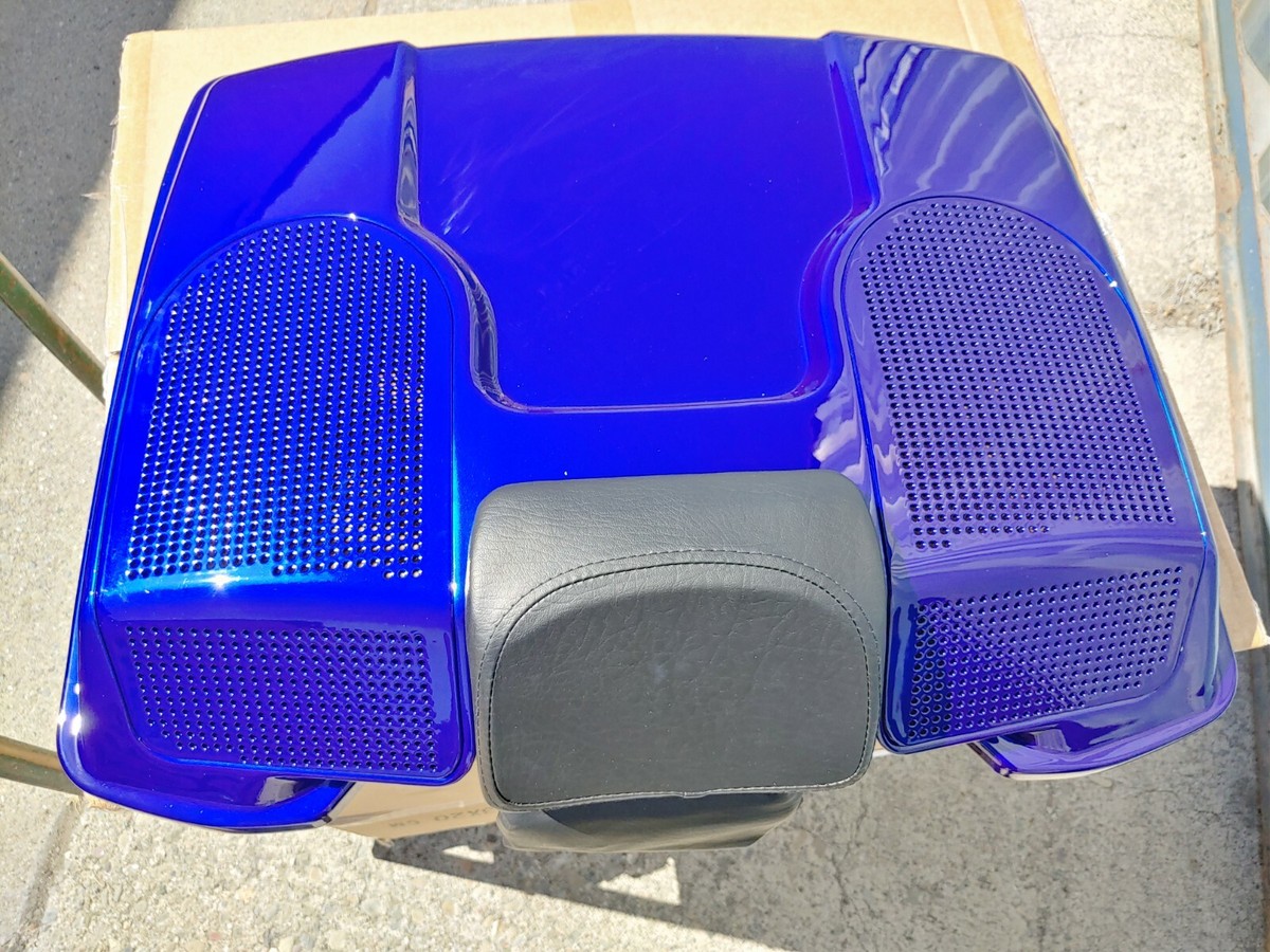 97-13 Cobalt Blue Dual 6x9 Speaker Lid for Harley Razor Chopped