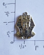 Pharaoh Egyptian head charm bust queen king Tut mask  P2