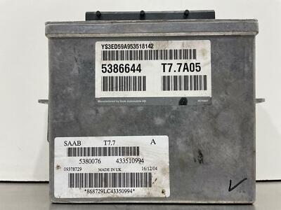 2005 SAAB 9-5 2.3L WGN ELECTRONIC ENGINE CONTROL MODULE COMPUTER 5386644 5380076
