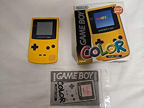 Nintendo Game Boy Color GBC Yellow Console w/s Box Used