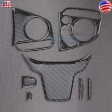 Real Carbon Fiber Steering Wheel Cover Trim For Honda Civic Coupe 2016-2021 US