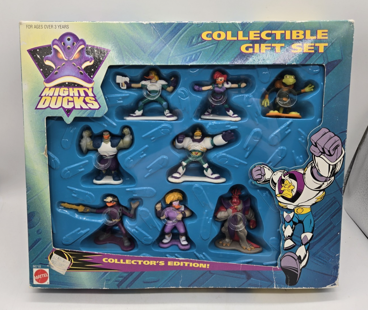 未開封 1998 ジョー・ナマス ジョニー・ユニタス フィギュアセット アメフト Mighty Ducks Collectible Gift Set PVC Figures Mattel 1997 #66718