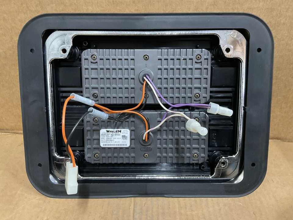 X2 Whelen 900 Series Amber Super LED, Amber lens W/ Flange, Gas - 90AA5FAR. F4 - Image 2 of 4