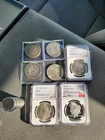 6  Morgan's, 1 Peace Dollar, & 50 Mercury Dimes  (Whole Lot) silver
