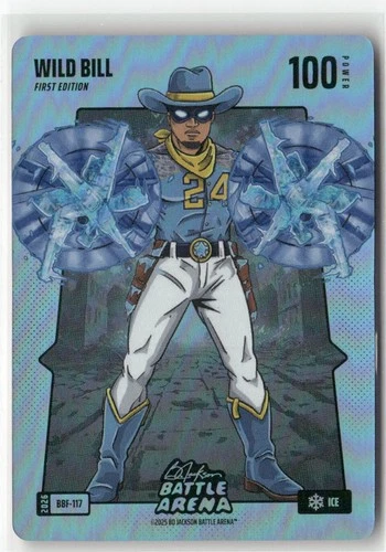 2026 Bo Jackson Battle Arena BBF-117 William Contreras WILD BILL Blue Battlefoil