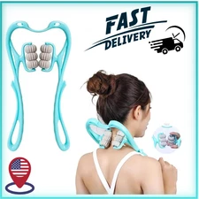 Neck Massager Roller 360º Rotatable Shoulder Trigger Point Therapy Pain / New***
