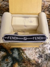 Fendi Embroidered Cloth Bracelet