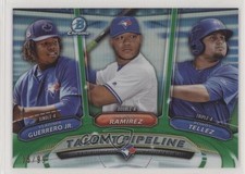 2018 Bowman Green Refractor 5/99 Rowdy Tellez Vladimir Guerrero Jr #TP-TOR 1j2