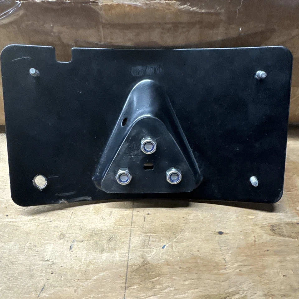 Curved Harley Davidson Lay Down License Plate Mount Dyna Street Bob Lowrider - Image 3 of 3