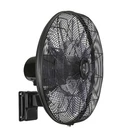 CASAFAN Airos Eco Silent Wall Fan Black 54 cm With Remote Control Timer