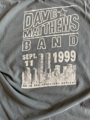 VTG 1999 Dave Matthews Band Mens XL Shirt  The Twin Towers  Sept 11th 1999 RARE