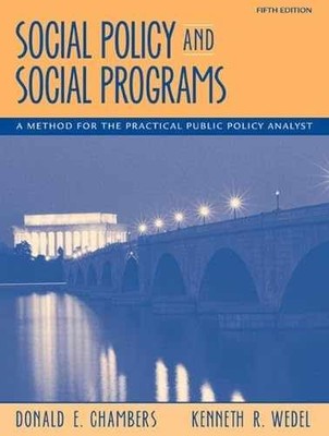 Social Policy and Social - Paperback, by Chambers Donald E.; - Very Good