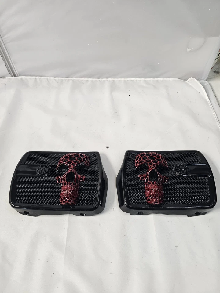 19-23 Indian Chieftain Dark Horse palmeado calavera cubierta de altavoz 5453354-731 Foto 2 de 4