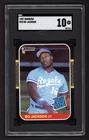 1987 DONRUSS #35 BO JACKSON ROOKIE CARD SGC 10 GEM MINT