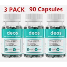 3PACK NEW DEOS Internal Deodorant Supplement   Full Body Deodorizer 90Capsules 