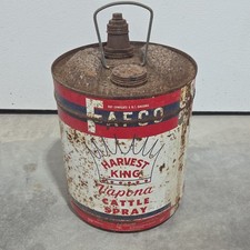 Vintage Harvest King Vapona Cattle Spray 5 Ga...