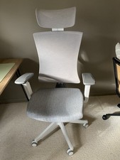 Desktronic SitPro Ergonomic Office Chair White Grey