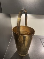 Schirmständer Bodenvase Ascheimer massives Messing Handarbeit 40er 50er Vintage