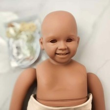 30" Unpainted DIY Parts Reborn Baby Doll Kit Toddler with Cloth Body Connectors