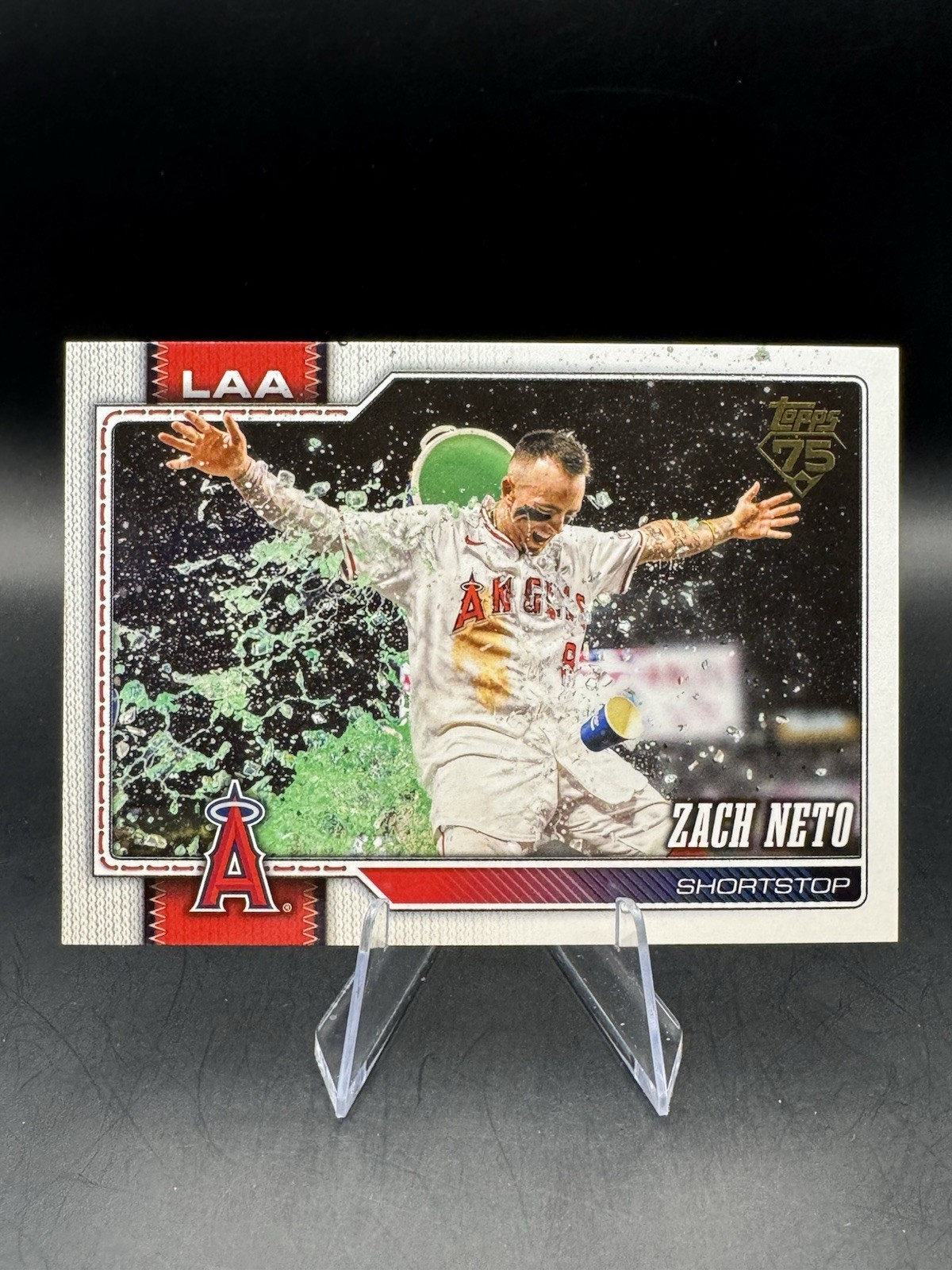 2026 Topps Series 1 Zach Neto #230 Golden Mirror Image Variation