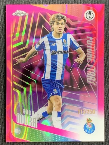 Rodrigo Mora 2025-26 Topps Chrome UCC Future Stars Pink Lava Refractor /250 #83