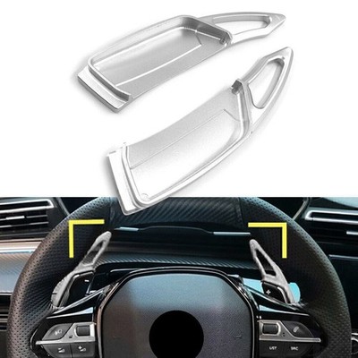 Für  Peugeot 3008 5008 GT 2017-2022 2018 Schaltwippen Verlängerung Alu Silber