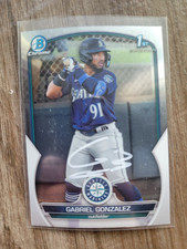 Gabriel Gonzalez Signed 2023 1st Bowman Chrome Baseball Card BCP133 Twins
