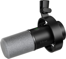 Dynamic Microphone, XLR/USB Podcast Recording PC Microphone for Vocal Voice-Over