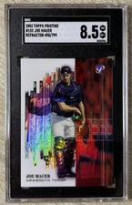 2002 Topps Pristine Joe Mauer Rookie /799 #152 SGC 8.5