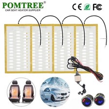 Car Seat Heater Kit 12v Alloy Wire Heating Pads 3-levels Circle Switch Fit 2seat