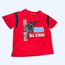 Miniwear Vintage 90s Hoops All-Stars Graphic Tee Boys 36 Months Red Basketball
